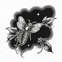 firefly logo  and date 2017 and music tattoo  tattoo design idea