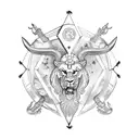 leo Escorpio Piscis libra  tattoo design idea