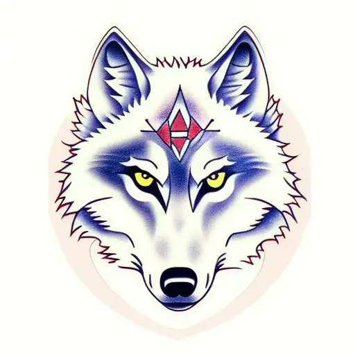 Wolf,Dragon  tattoo design idea