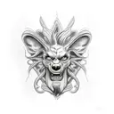 hades and cerberus  tattoo design idea