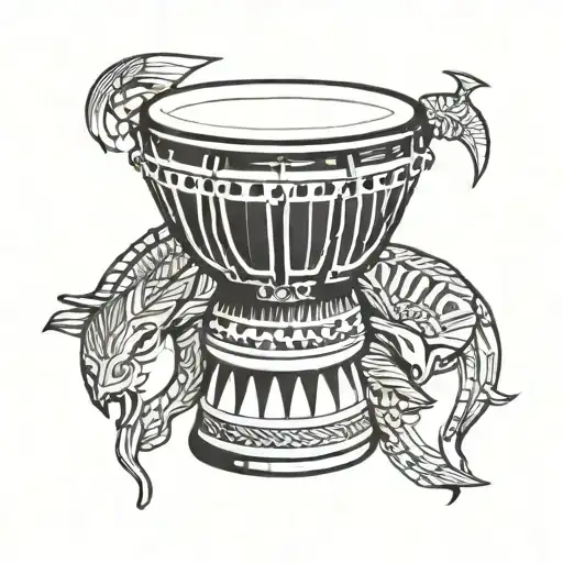 djembe tattoo design idea