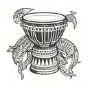 djembe tattoo design idea