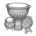 djembe tattoo design idea