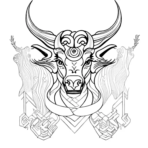 tauro tattoo design idea
