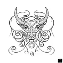 tauro tattoo design idea