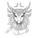 tauro tattoo design idea