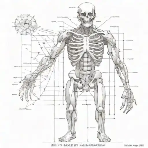 DaVinchi anatomy tattoo design idea