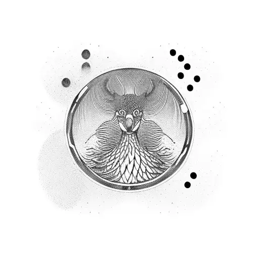 pheasant tracks and dog tracks together tattoo design idea