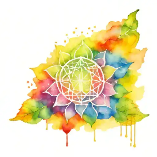 7 chakra ligning up tattoo design idea