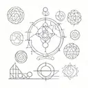 7 chakra balls lining up tattoo design idea