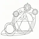 7 chakra balls lining up tattoo design idea