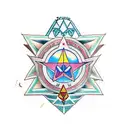 Zelda stars love astrology tattoo design idea