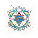 Zelda stars love astrology tattoo design idea