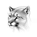 cougar  tattoo design idea