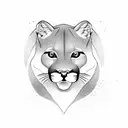 cougar  tattoo design idea