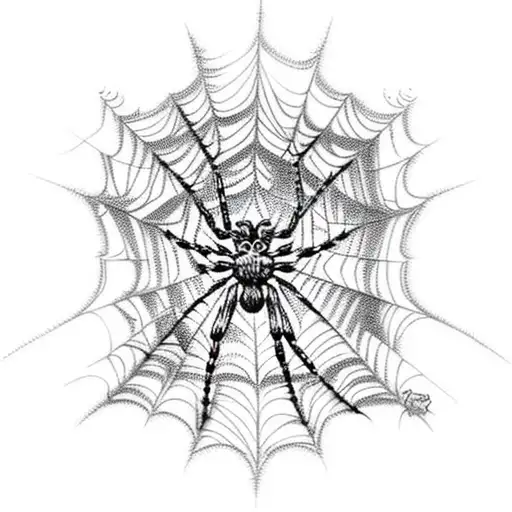 Spider Web tattoo design idea