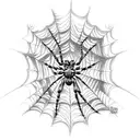 Spider Web tattoo design idea