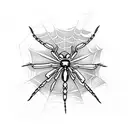 Spider Web tattoo design idea