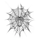 Spider Web tattoo design idea