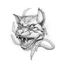 stroje line tattoo design idea