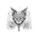 stroje line tattoo design idea