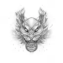 stroje line tattoo design idea