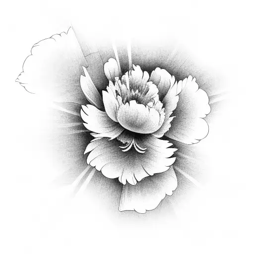 Japanese peonie tattoo design idea