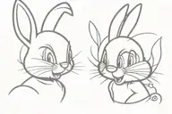 bugs bunny rabbit tattoo design idea