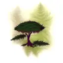 Fern Tree tattoo design idea