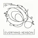 everything happens for a reason tattoo design idea