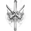 Arturo's sword tattoo design idea