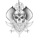 gothic cathedral  tattoo design idea