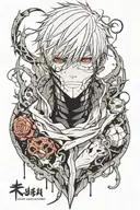 Ken Kaneki tattoo design idea