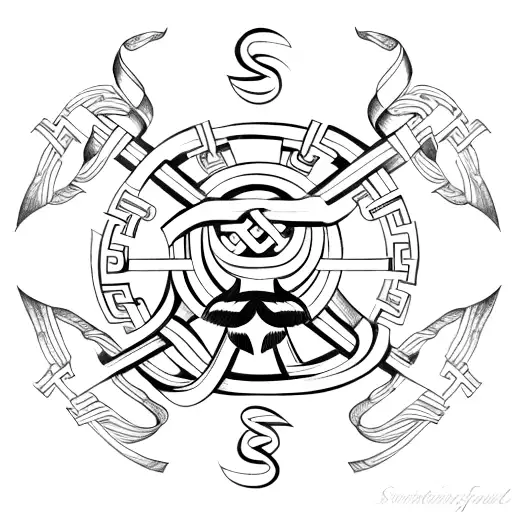 strength, nordic symbols,  tattoo design idea