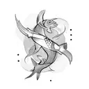 Pisces Gemini  combination  tattoo design idea