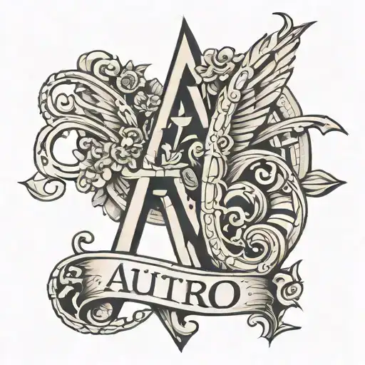Arturo street  letters tattoo design idea