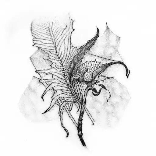 All Blacks fern tattoo design idea