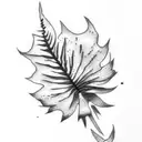 All Blacks fern tattoo design idea