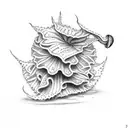 All Blacks fern tattoo design idea