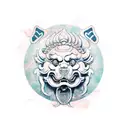 Foo Dog tattoo design idea