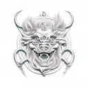 Foo Dog tattoo design idea