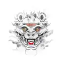 Foo Dog tattoo design idea