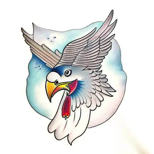 bird of hermes tattoo design idea