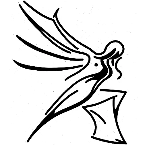 angel VS demon libra tattoo design idea