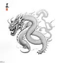 japanes dragon kirin tattoo design idea