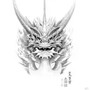 japanes dragon kirin tattoo design idea
