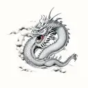 japanes dragon kirin tattoo design idea