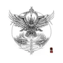 archangel Michael  tattoo design idea