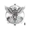 archangel Michael  tattoo design idea
