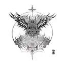 archangel Michael  tattoo design idea